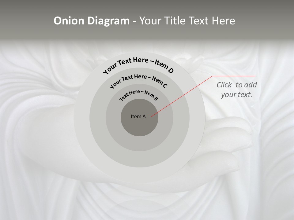 A Person Holding A Statue With Their Hands PowerPoint Template