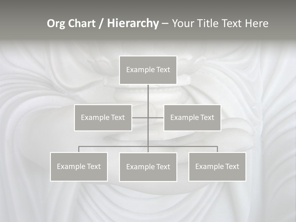 A Person Holding A Statue With Their Hands PowerPoint Template