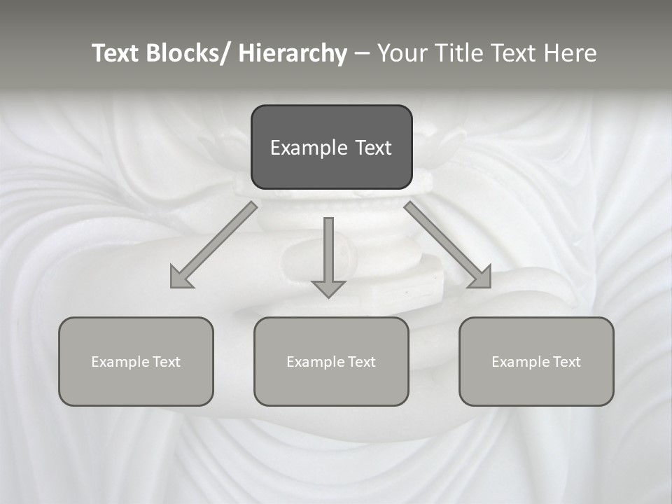 A Person Holding A Statue With Their Hands PowerPoint Template