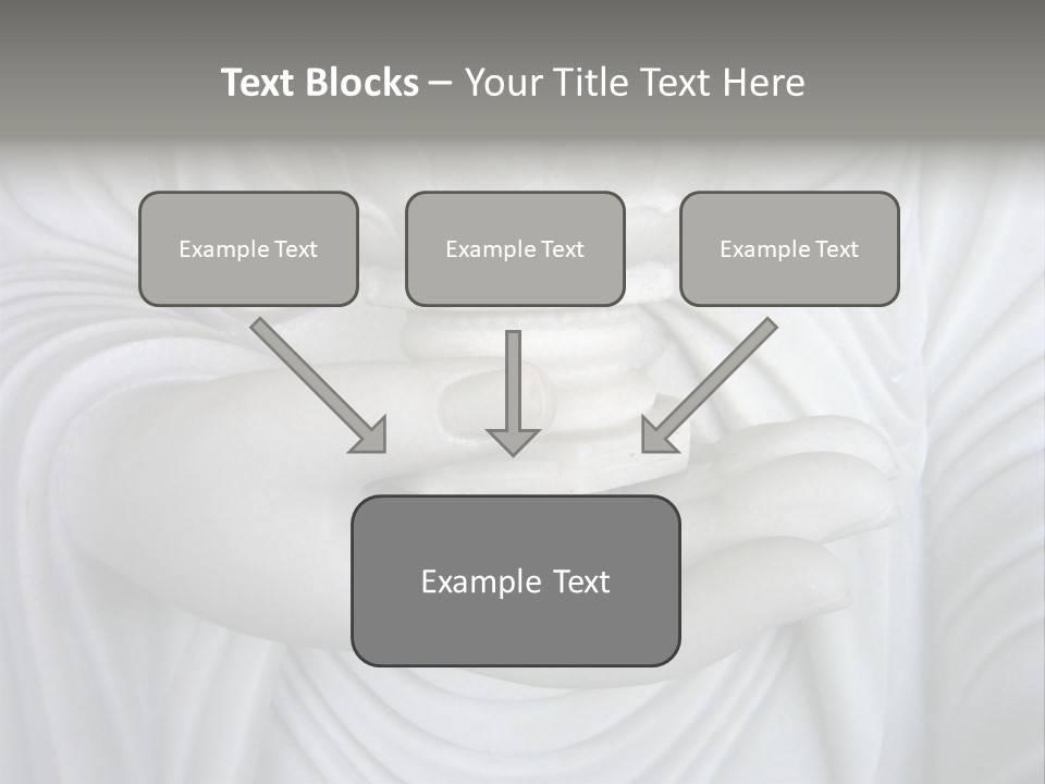A Person Holding A Statue With Their Hands PowerPoint Template