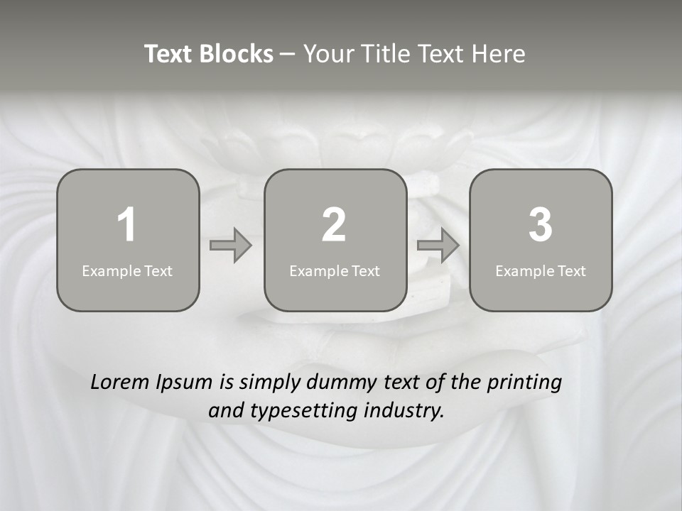 A Person Holding A Statue With Their Hands PowerPoint Template