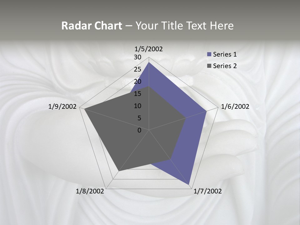 A Person Holding A Statue With Their Hands PowerPoint Template