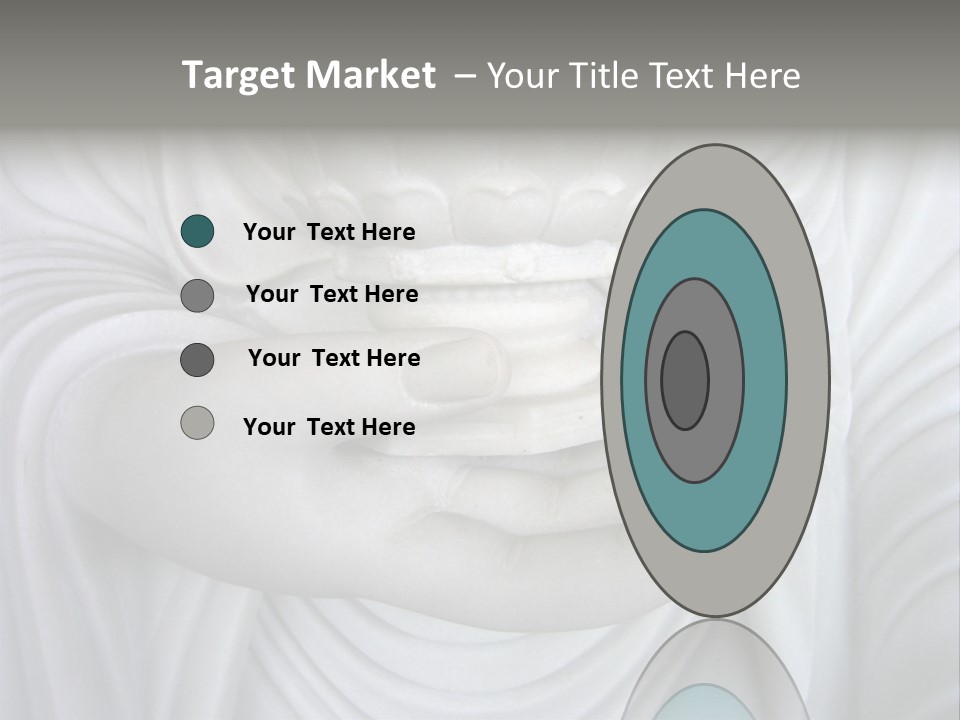 A Person Holding A Statue With Their Hands PowerPoint Template