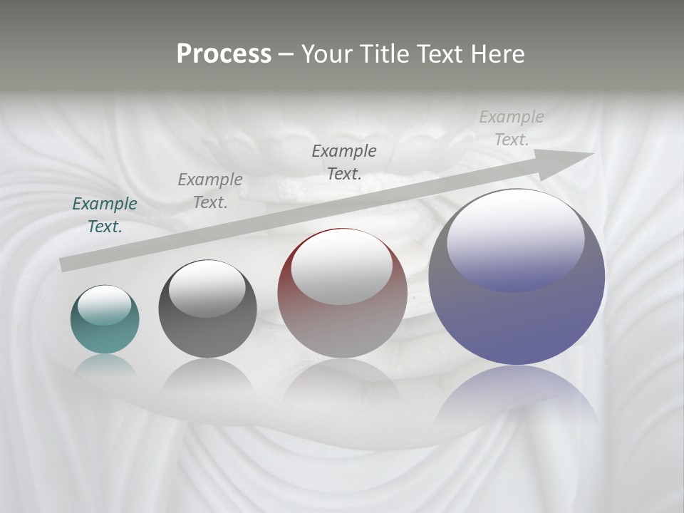 A Person Holding A Statue With Their Hands PowerPoint Template