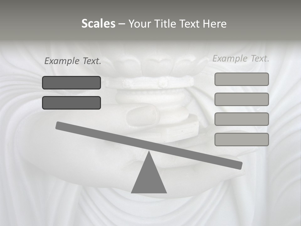 A Person Holding A Statue With Their Hands PowerPoint Template