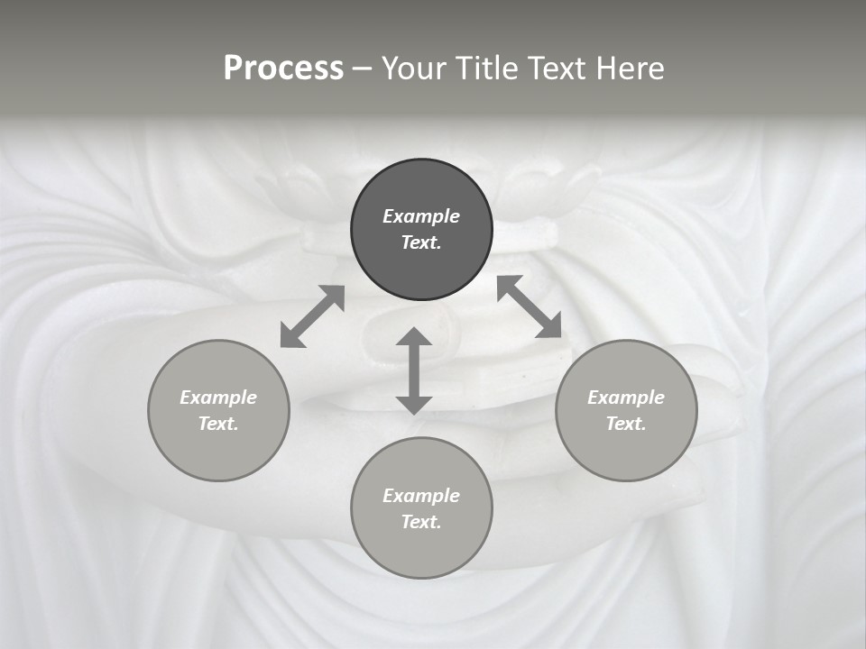A Person Holding A Statue With Their Hands PowerPoint Template