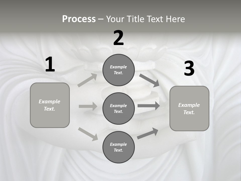 A Person Holding A Statue With Their Hands PowerPoint Template