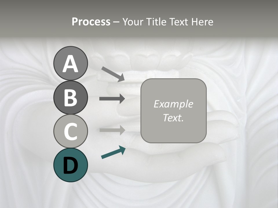 A Person Holding A Statue With Their Hands PowerPoint Template