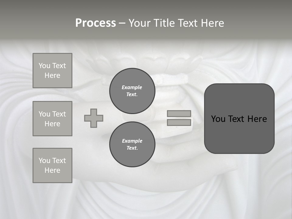 A Person Holding A Statue With Their Hands PowerPoint Template