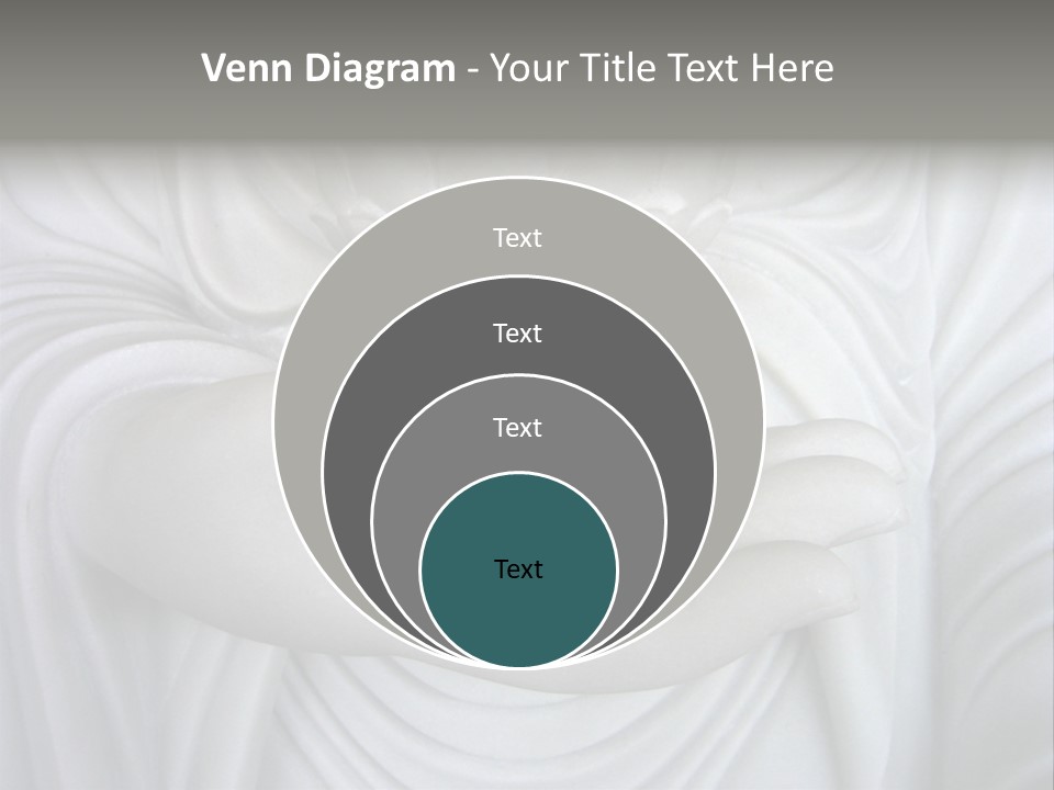 A Person Holding A Statue With Their Hands PowerPoint Template