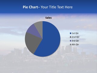 Denver, Colorado Downtown Skyline At Sunset PowerPoint Template