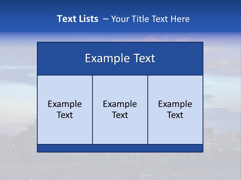 Denver, Colorado Downtown Skyline At Sunset PowerPoint Template