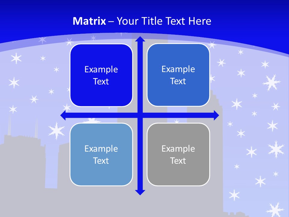 Sears Tower Chicago In Winter With Falling Snow Jpg PowerPoint Template