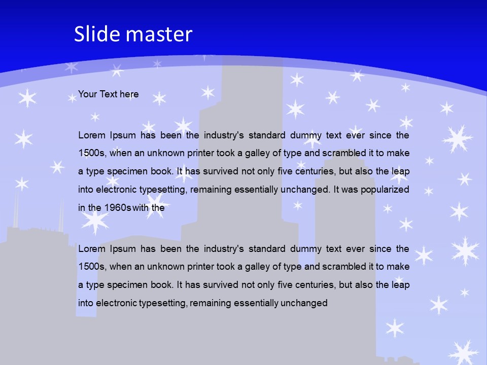 Sears Tower Chicago In Winter With Falling Snow Jpg PowerPoint Template