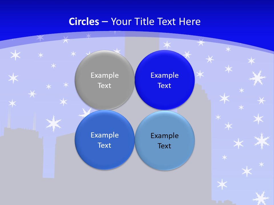 Sears Tower Chicago In Winter With Falling Snow Jpg PowerPoint Template