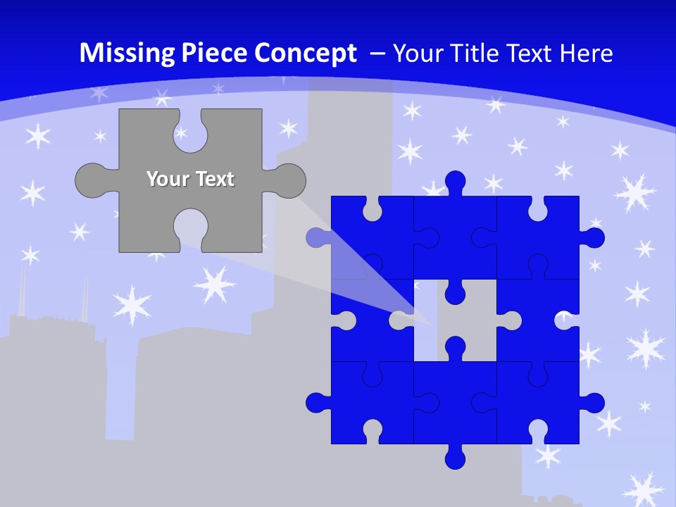 Sears Tower Chicago In Winter With Falling Snow Jpg PowerPoint Template