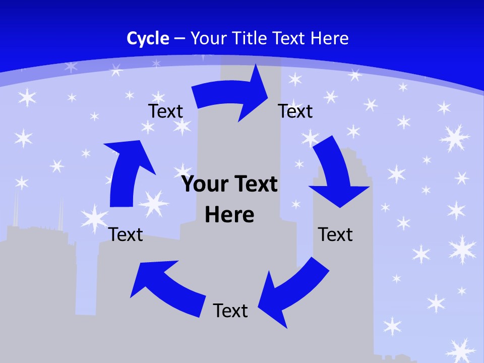 Sears Tower Chicago In Winter With Falling Snow Jpg PowerPoint Template