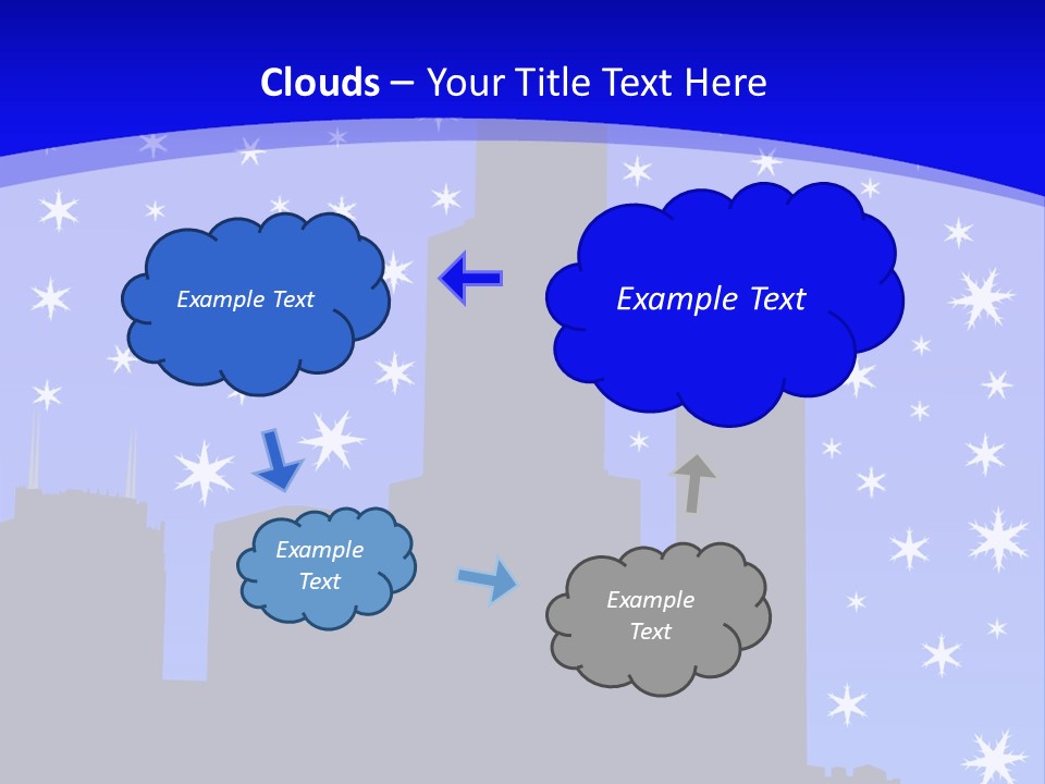Sears Tower Chicago In Winter With Falling Snow Jpg PowerPoint Template