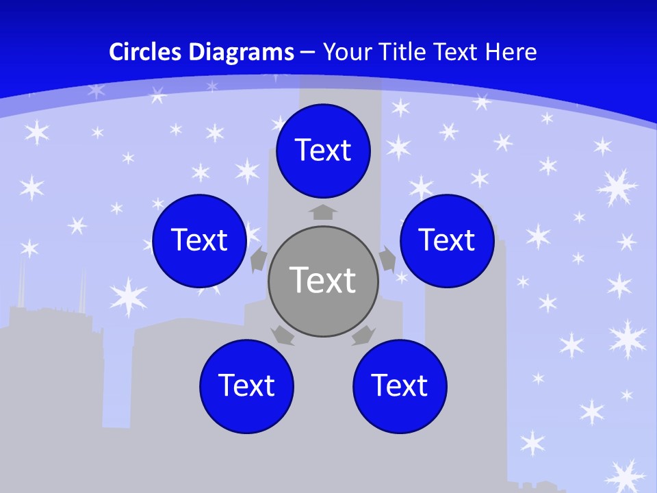 Sears Tower Chicago In Winter With Falling Snow Jpg PowerPoint Template