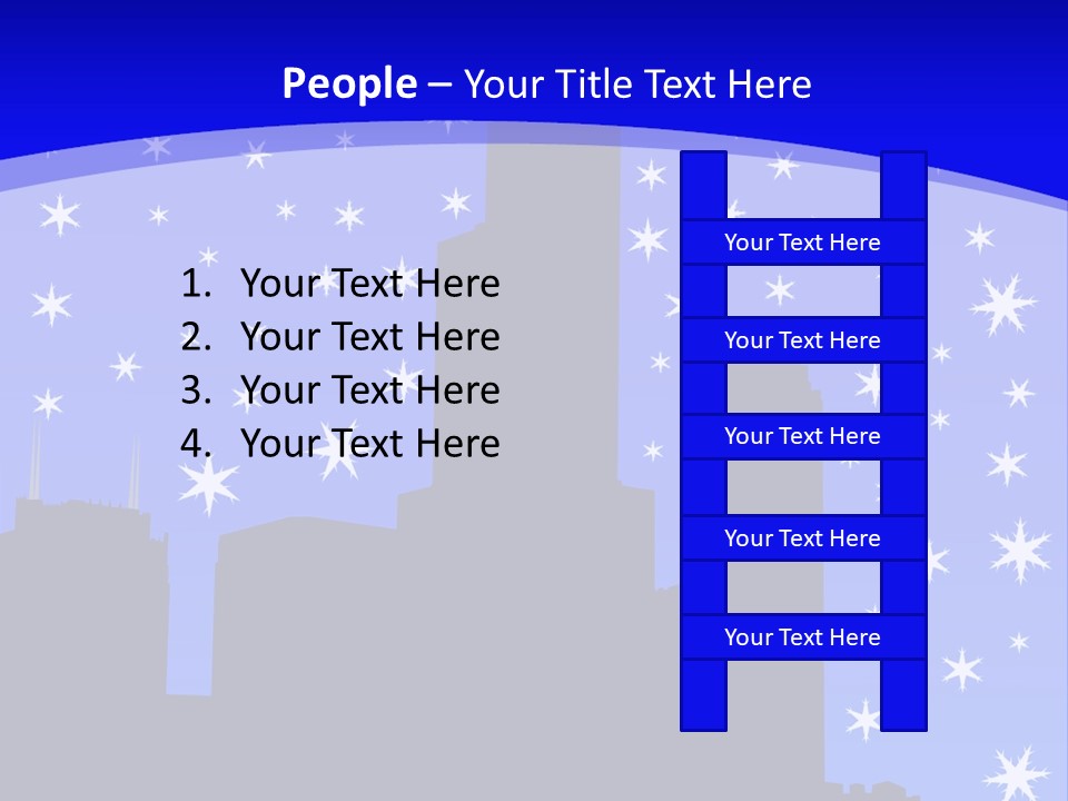 Sears Tower Chicago In Winter With Falling Snow Jpg PowerPoint Template