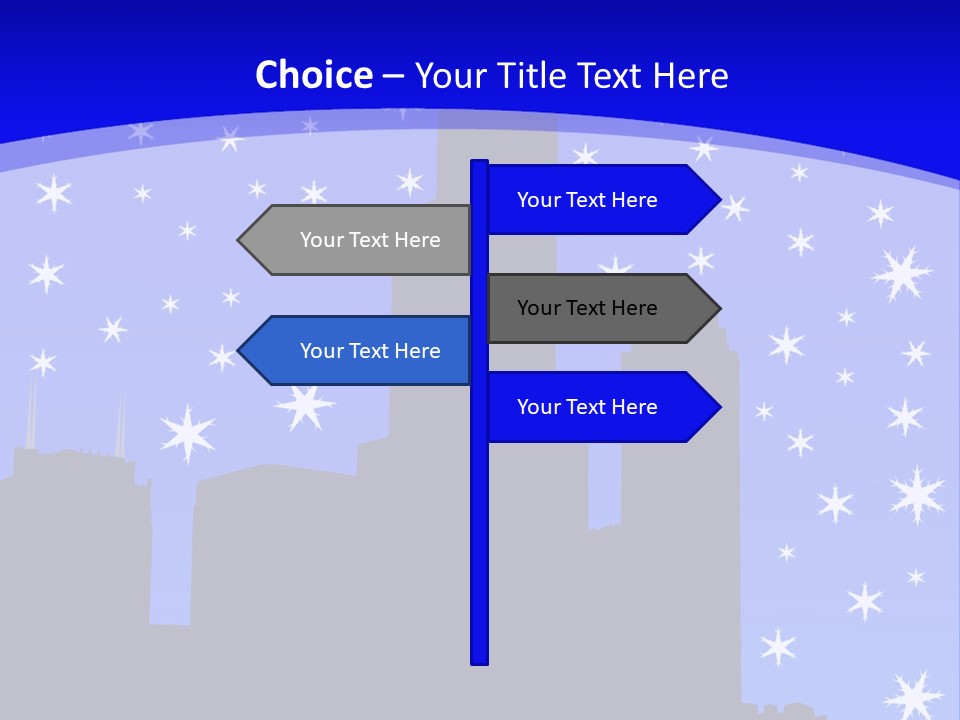 Sears Tower Chicago In Winter With Falling Snow Jpg PowerPoint Template