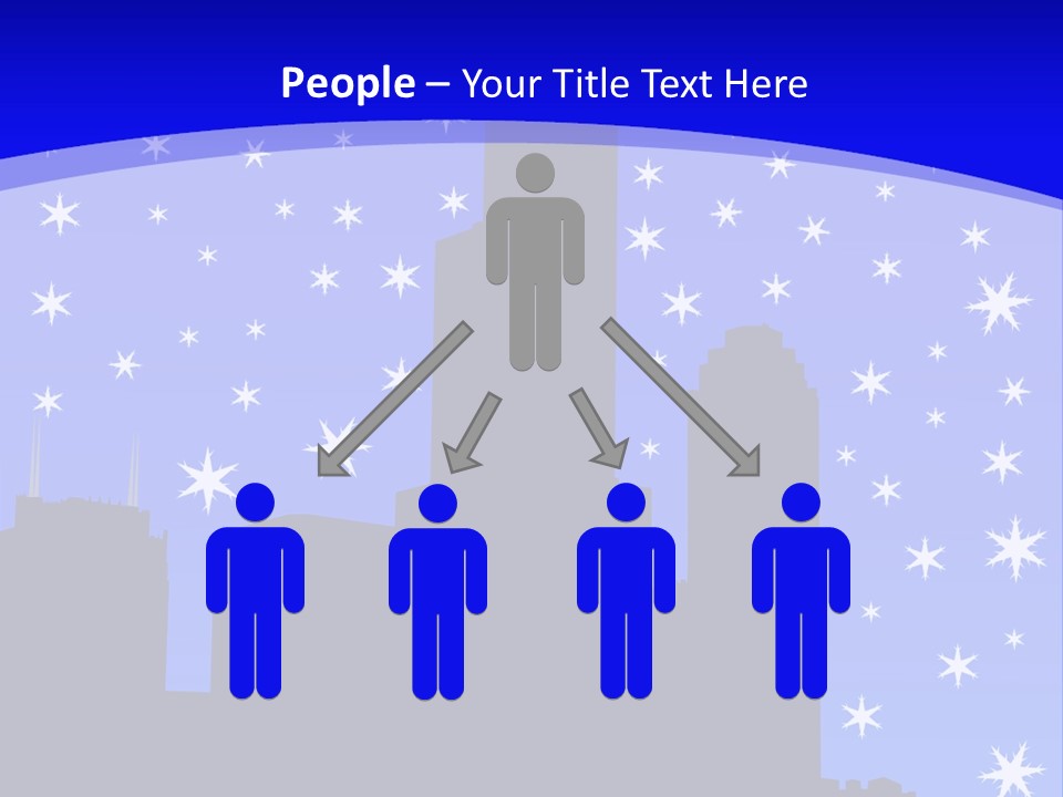 Sears Tower Chicago In Winter With Falling Snow Jpg PowerPoint Template