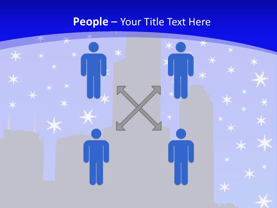 Sears Tower Chicago In Winter With Falling Snow Jpg PowerPoint Template