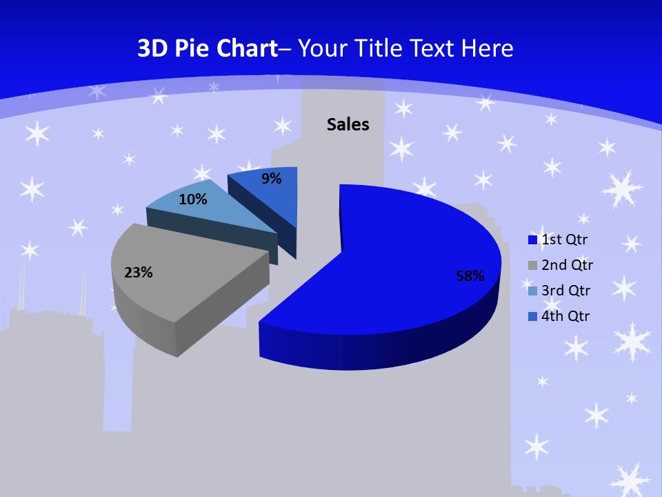 Sears Tower Chicago In Winter With Falling Snow Jpg PowerPoint Template