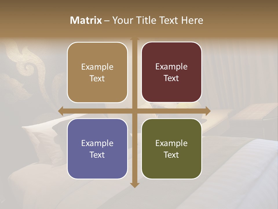 Contemporary Hotel Bedroom PowerPoint Template