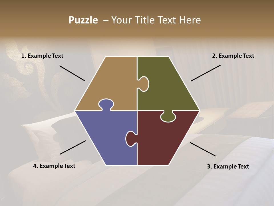 Contemporary Hotel Bedroom PowerPoint Template