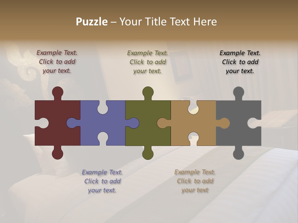 Contemporary Hotel Bedroom PowerPoint Template