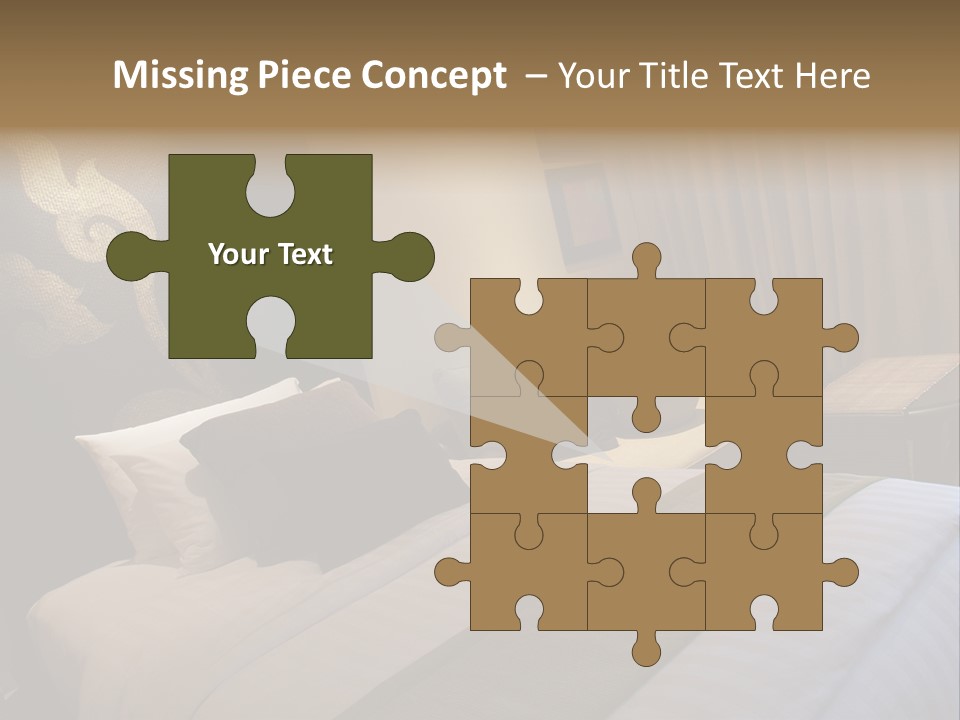 Contemporary Hotel Bedroom PowerPoint Template