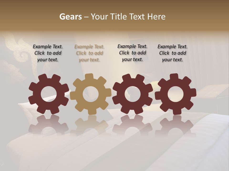 Contemporary Hotel Bedroom PowerPoint Template