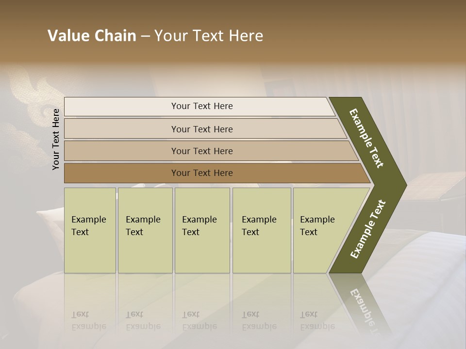 Contemporary Hotel Bedroom PowerPoint Template