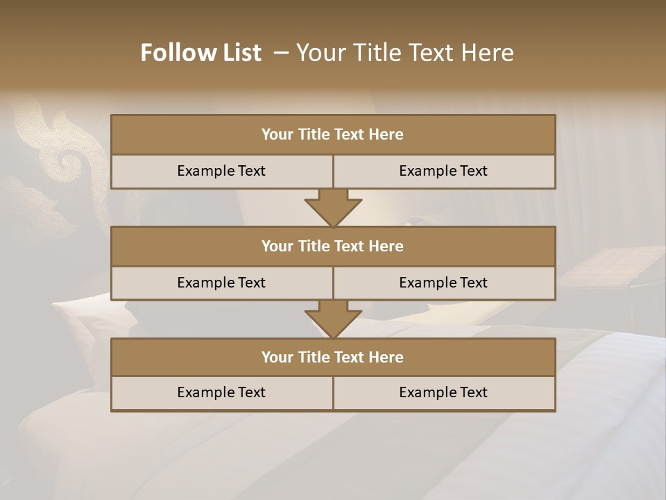 Contemporary Hotel Bedroom PowerPoint Template