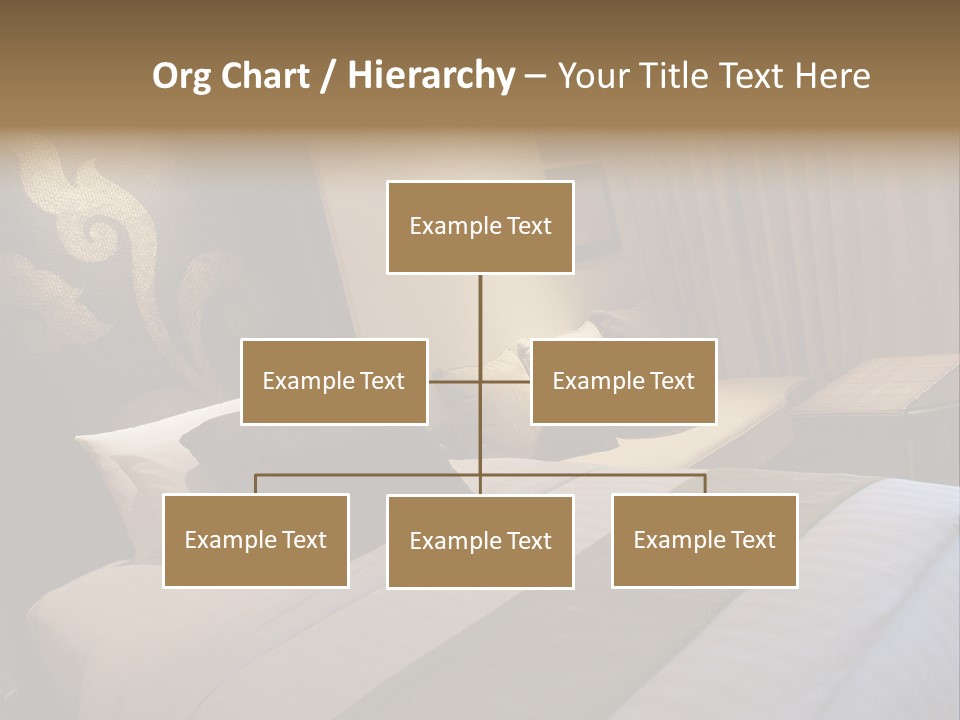 Contemporary Hotel Bedroom PowerPoint Template