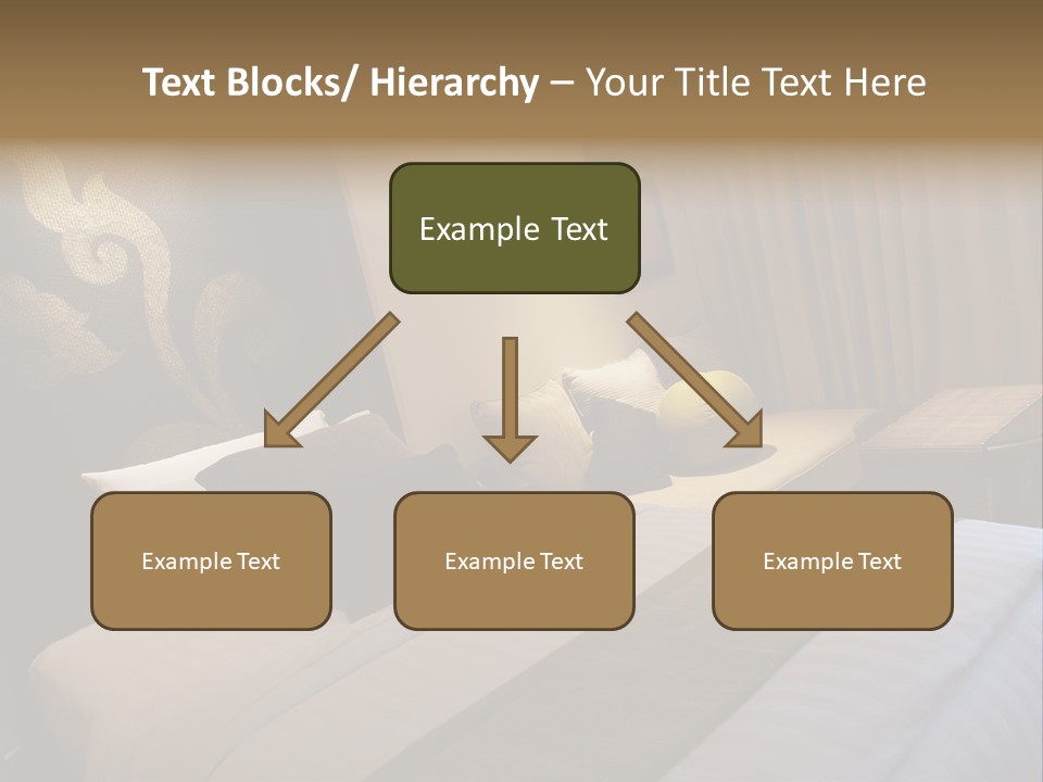 Contemporary Hotel Bedroom PowerPoint Template