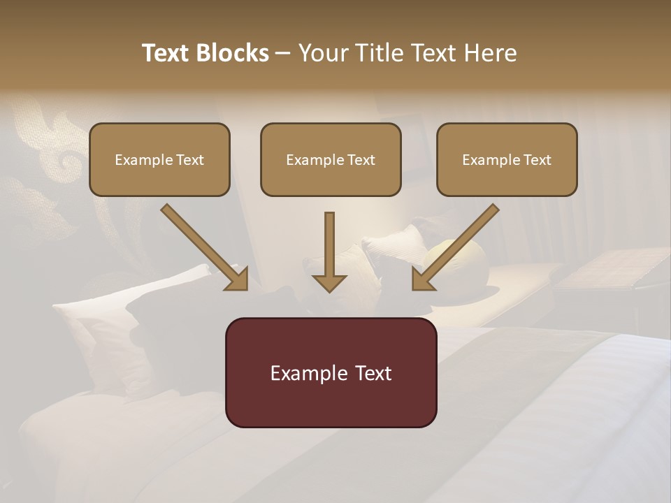 Contemporary Hotel Bedroom PowerPoint Template