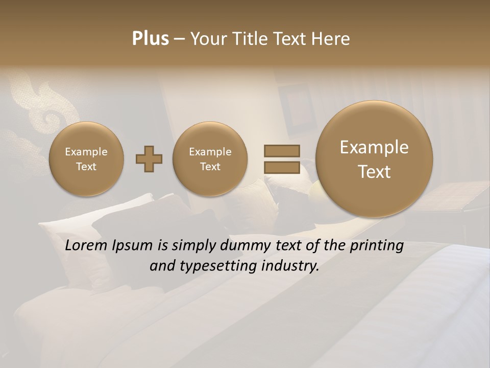 Contemporary Hotel Bedroom PowerPoint Template