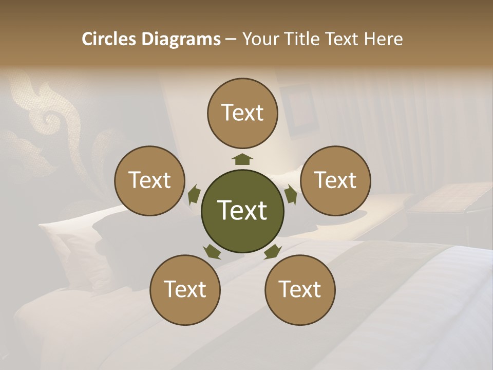 Contemporary Hotel Bedroom PowerPoint Template