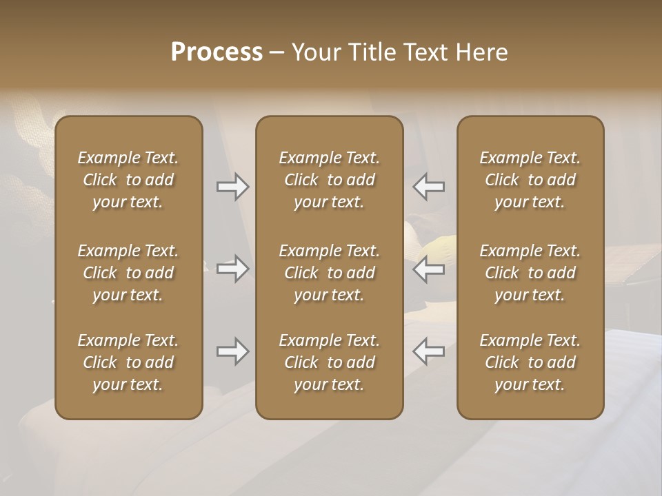 Contemporary Hotel Bedroom PowerPoint Template