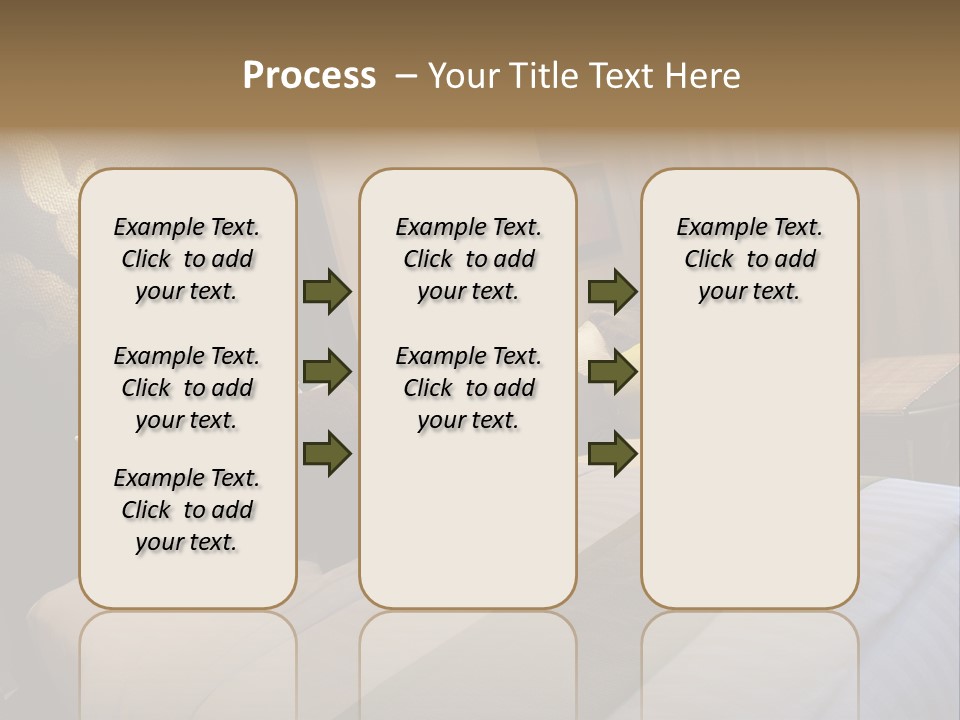 Contemporary Hotel Bedroom PowerPoint Template