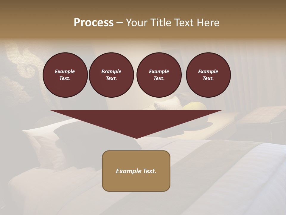 Contemporary Hotel Bedroom PowerPoint Template