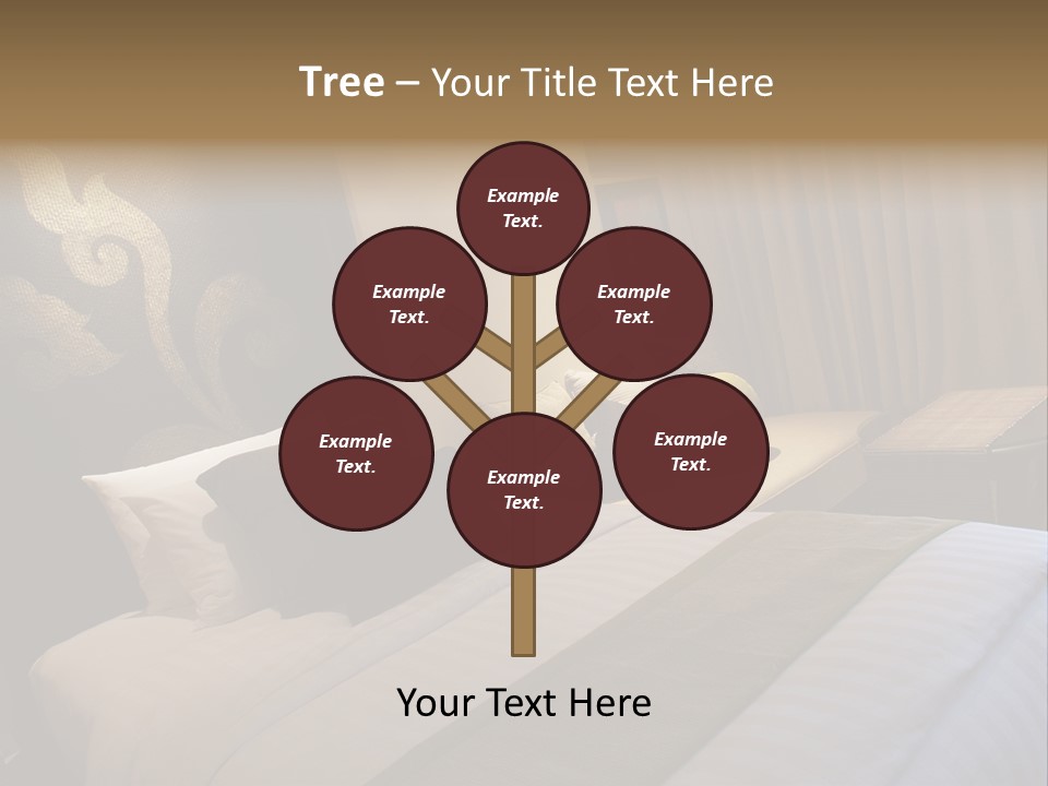 Contemporary Hotel Bedroom PowerPoint Template