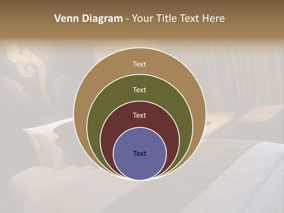 Contemporary Hotel Bedroom PowerPoint Template