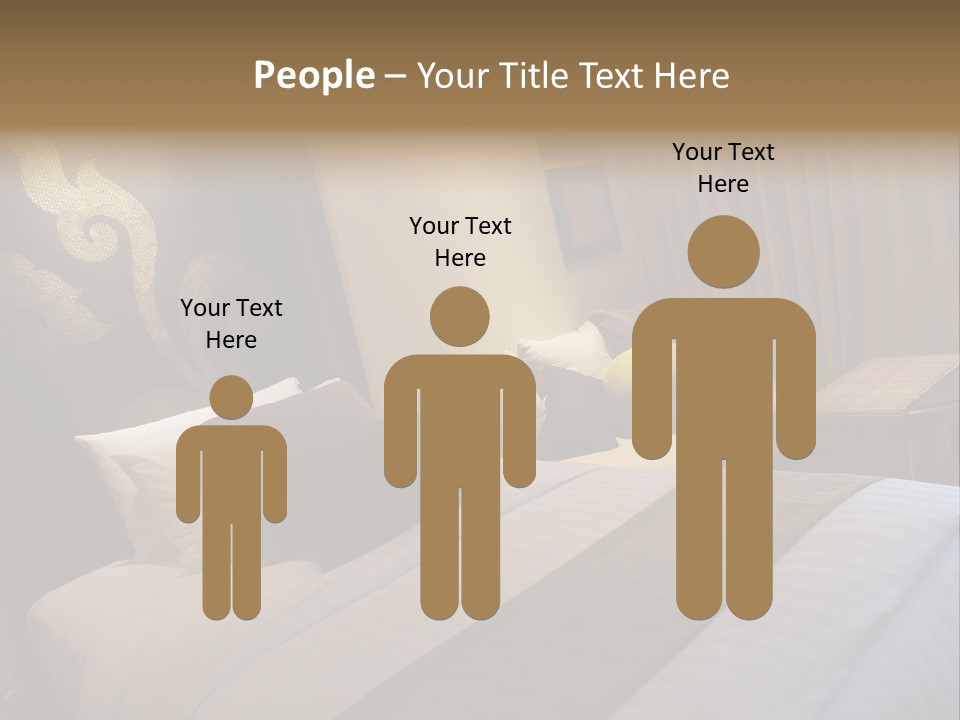 Contemporary Hotel Bedroom PowerPoint Template