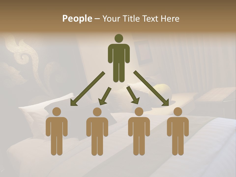 Contemporary Hotel Bedroom PowerPoint Template