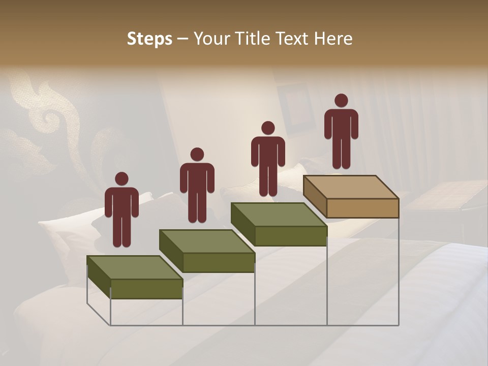 Contemporary Hotel Bedroom PowerPoint Template