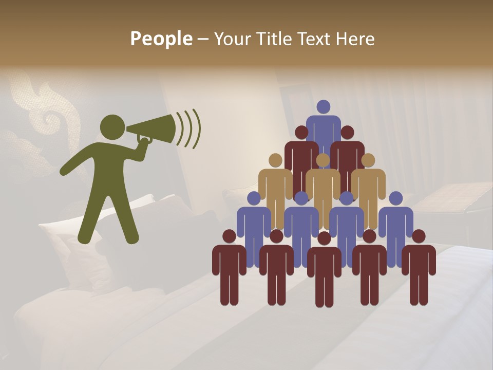 Contemporary Hotel Bedroom PowerPoint Template