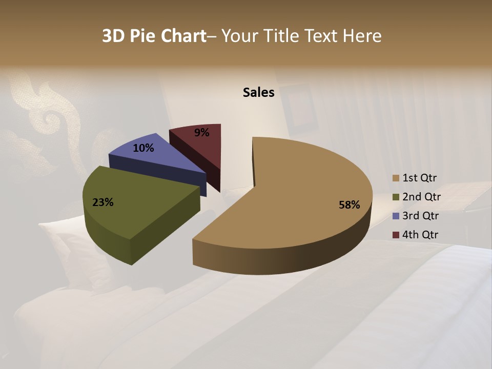 Contemporary Hotel Bedroom PowerPoint Template